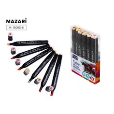 Набор маркеров для скетчинга Mazari Fantasia Skin colors, 6 шт