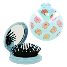 Расческа для волос с зеркалом MISS PINKY с принтом мишки