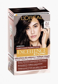 Краска для волос LOreal Paris L'Oreal EXCELL UNIV NUDES, тон 2U, очень темно-каштановый