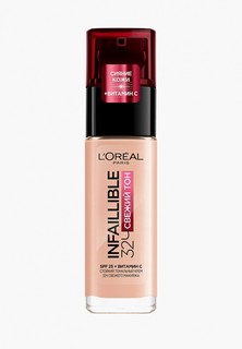 Тональный крем LOreal Paris L'Oreal 32Ч, INFAILLIBLE/Свежий тон, оттенок 30 - бежевый, 30 мл