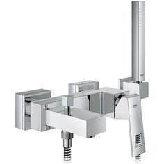 Смеситель для ванны Grohe Eurocube с душевым гарнитуром Euphoria Cube 23141000