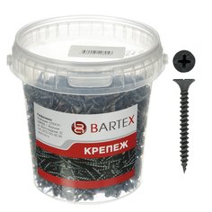 Саморез по металлу и гипсокартону, диаметр 3.5х35 мм, 1000 шт, банка, Bartex