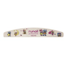 Профессиональная пилка для ногтей "Совы" 180/240 Runail Professional