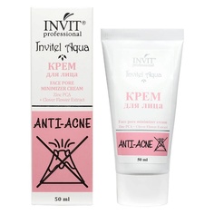 Крем для лица Face pore minimizer cream Zinc PCA + Clover Flower Extract 50 МЛ Invit
