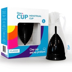 Менструальная чаша Classic черная размер L Onecup