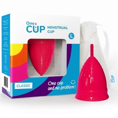 Менструальная чаша Classic розовая размер L Onecup