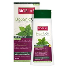 Шампунь для придания объема тонким волосам с маслом крапивы Bioblas