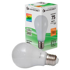 Лампочка Лампа светодиодная Наносвет E27 9W 3000K матовая LE-GLS-75/E27/930 L162