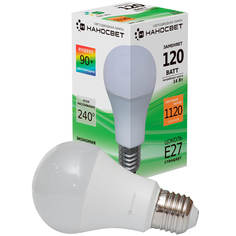 Лампочка Лампа светодиодная Наносвет E27 14W 2700K матовая LC-GLS-14/E27/927 L196