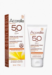 Крем солнцезащитный Acorelle для лица SPF 50, 50 мл