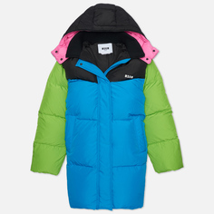 Женский пуховик MSGM Color Block Long