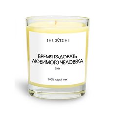 Ароматическая свеча The Svechi Время радовать любимого человека, желтая, 200 мл
