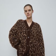 Кардиган из мохера с жаккардовым ри 12 Storeez