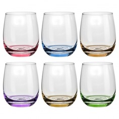 Набор стаканов Rona A.S. cool разноцветное дно 6 шт 460 мл Рона