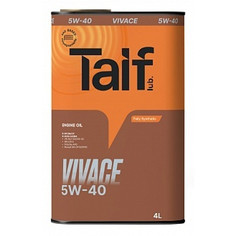 Масла для четырехтактных двигателей синтетические масло моторное TAIF Vivace 5W-40 1л