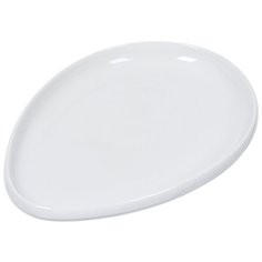 Блюдо керамика, овальное, 24 см, белое, Daniks, Грейс, Y4-3740