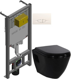Комплект подвесной унитаз Creavit Terra TP325-11SI00E-0000 + KC0103.03.1300E + система инсталляции Jacob Delafon E29025-NF + E29026-01R