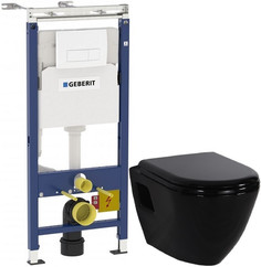 Комплект подвесной унитаз Creavit Terra TP325-11SI00E-0000 + KC0103.03.1300E + система инсталляции Geberit 458.125.11.1