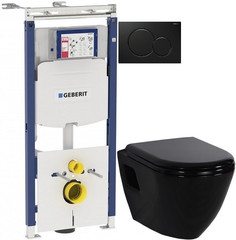 Комплект подвесной унитаз Creavit Terra TP325-11SI00E-0000 + KC0103.03.1300E + система инсталляции Geberit 111.362.00.5 + 115.770.DW.5