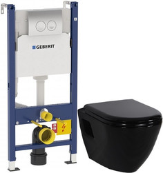 Комплект подвесной унитаз Creavit Terra TP325-11SI00E-0000 + KC0103.03.1300E + система инсталляции Geberit 458.124.21.1