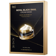 Тканевая маска для лица с муцином премиум-класса ROYAL BLACK SNAIL CREAM MASK Dr.G