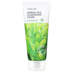 Пенка для умывания с Зеленым чаем Тонизирующая Cleansing Foam Green Tea 100 МЛ Lebelage