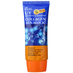 Крем солнцезащитный с Коллагеном Ekel Soothing & Moisture Sun Block SPF50/PA+++ 70 МЛ