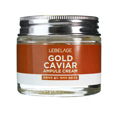 Крем для лица с Икрой ампульный Омолаживающий Ampule Cream Gold Carviar 70 МЛ Lebelage