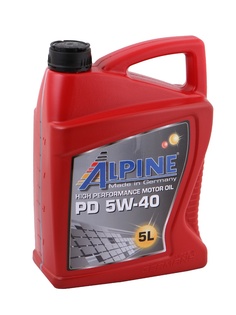 Масло Масло моторное синтетическое Alpine PD Pumpe-Duse 5W-40 5L 0100162