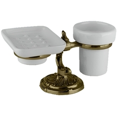 Стакан для зубных щеток с мыльницей Art&Max