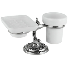 Стакан для зубных щеток с мыльницей Art&Max