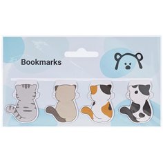 Закладки магнитные для книг Meshu Kittens, 14 х 8 см, 4 шт