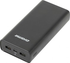 Внешний аккумулятор Digma DGPQ20D 20000mAh 3A QC PD 22.5W 2xUSB беспроводная зарядка черный (DGPQ20D22PBK)