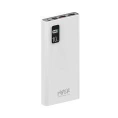 Внешний аккумулятор Hiper Fast 10000 10000mAh 5A QC PD 2xUSB белый (FAST 10000 WHITE)
