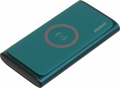 Внешний аккумулятор Digma DGPQ10G 10000mAh 3A QC PD 20W 1xUSB беспроводная зарядка зеленый (DGPQ10G22CGN)