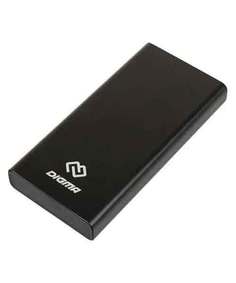 Внешний аккумулятор Digma DGPD100WC 38400mAh 5A QC PD 100W 2xUSB черный (DGPD100WCABK)