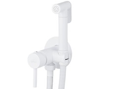 Смеситель встроенный под биде VIKO ?25 с гигиеническим душем White латунь (V-4924)