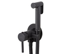 Смеситель встроенный под биде VIKO ?25 с гигиеническим душем Black Matt латунь (V-4922)