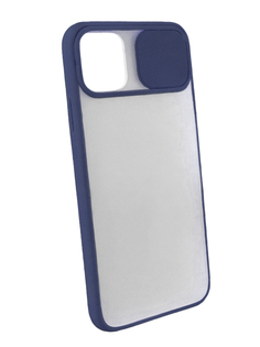 Чехол защитный TPU+PC с крышкой LuxCase для Apple iPhone 11 Pro Max, Темно-синий, 2 мм