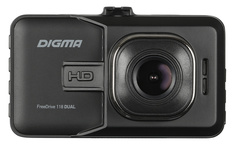 Видеорегистратор Digma FreeDrive 118 DUAL черный