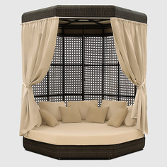 Диван-шезлонг Ns Rattan Daybed с крышей