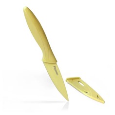 Нож Fissman Caramella овощной 10 см в чехле в ассортименте
