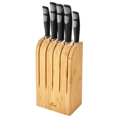 Ножи кухонные в наборах набор ножей WALMER Chef 6 предметов на подставке нерж.сталь, пластик