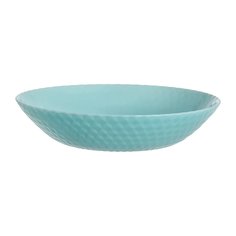 Тарелка суповая, стекло, 20 см, круглая, Pampille Turquoise, Luminarc, Q4650, бирюзовая