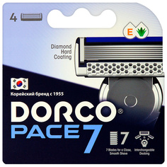 Сменные кассеты для бритья PACE7, 7-лезвийные Dorco