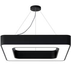 Светильник Подвесной светодиодный cветильник Geometria ЭРА Quadro SPO-161-B-40K-060 60Вт 4000К черный Б0050583 ERA