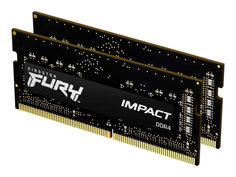 Модуль памяти Kingston Fury Impact DDR4 SO-DIMM 3200MHz PC25600 CL20 - 32Gb KIT (2x16Gb) KF432S20IBK2/32