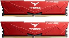 Модуль памяти DDR5 32GB (2*16GB) Team Group FLRD532G5200HC40CDC01 T-Force Vulcan red PC5-41600 5200MHz CL40 1.25V