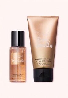 Набор для ухода за телом Victorias Secret подарочный Bare Vanilla, спрей для тела, 75 мл, крем для тела, 75 мл