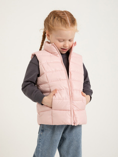 стеганый жилет для девочек (розовый, 116/ 6-7 YEARS) Sela